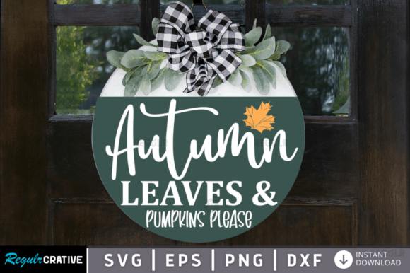 FREE Autumn Leaves,Fall Round Svg Design