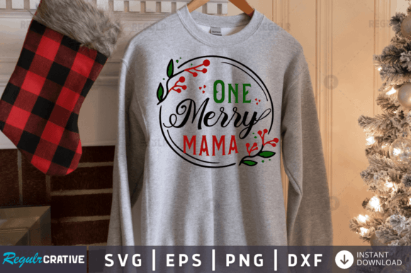 FREE One Merry Mama Svg Design Graphics