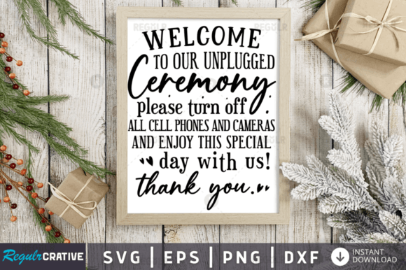 FREE Welcome to Our Unplugged,Wedding Graphics and Crafts Review