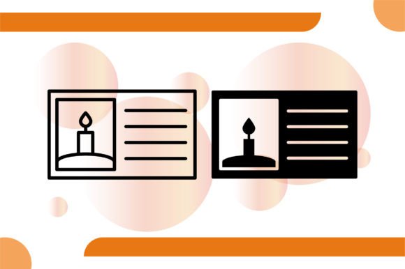 Invitation Card Icon Review for Embroidery