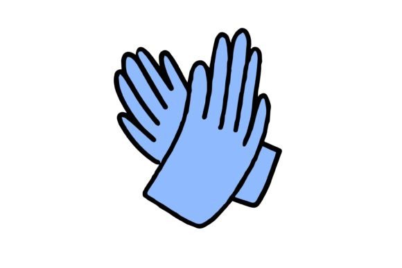 Medical Gloves.Vector Illustration Graphics Freebies Review