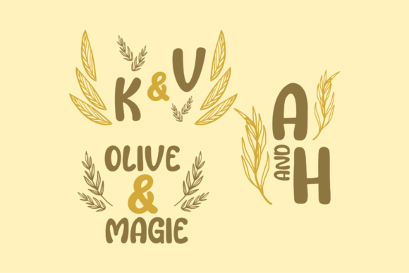 Monogram Bundle Graphic Design for Crafts and Graphics