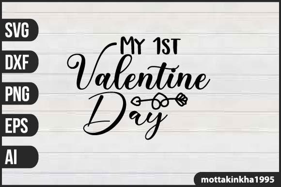 My 1st Valentine Day Graphics for Crafts