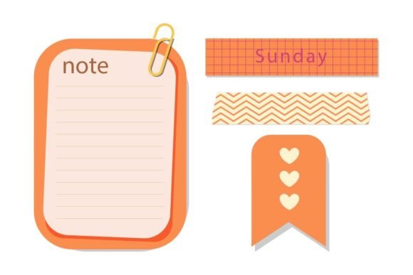 Orange Plan Paper Graphics and Freebies Review